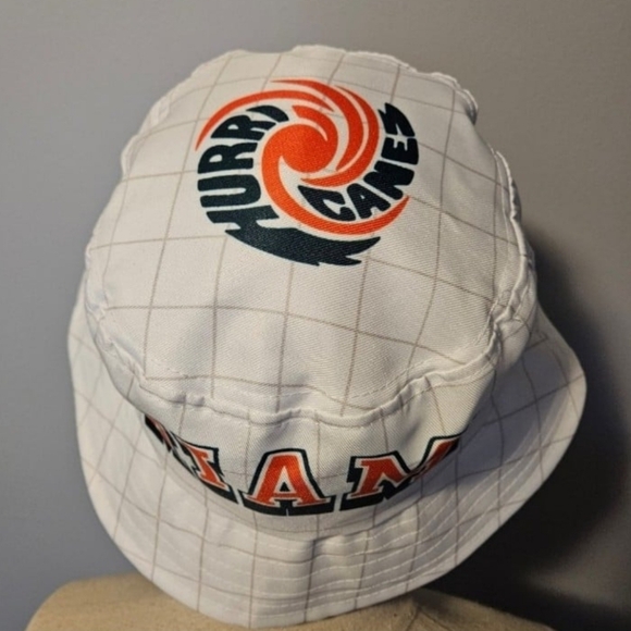 Accessories - White Miami Hurricanes Bucket Hat